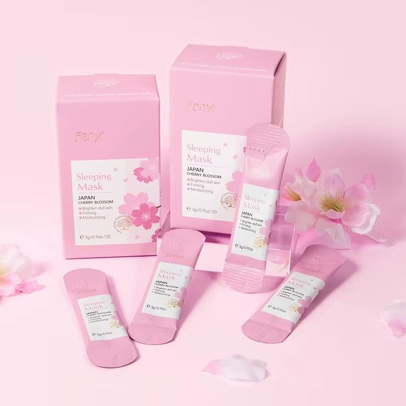 Japan Cherry Blossom Bio-Collagen Overnight Sleeping Mask — Pore-Minimising, Lifting & Deep Hydration — Even out Skin Tone & Texture