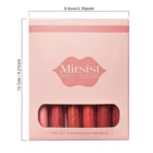 Miristist 6-Pack Liquid Lip Gloss Set – Long-Lasting, Non-Smudging Matte Lip Colors in Berry & Red Shades