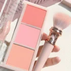 HISYI 3-Color Matte Blush Palette – Natural Glow, All Day Long