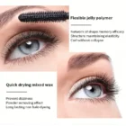 GWS MOONQ 3D Fiber Mascara – Long Black Lash Extension, Waterproof & Smudge-Proof Eye Makeup for Curling & Defining