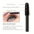 GWS MOONQ 3D Fiber Mascara – Long Black Lash Extension, Waterproof & Smudge-Proof Eye Makeup for Curling & Defining
