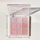 K'apeine Pastel Sakura Eyeshadow Palette – 9-Color Soft Bloom Tones for Bright, Dreamy Eye Looks