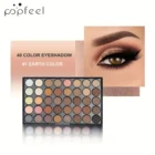 Popfeel 40-Color Eyeshadow Palette – Matte, Shimmer, Glitter & Metallic Shades for All Eye Makeup Looks