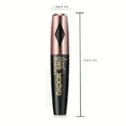 GWS MOONQ 3D Fiber Mascara – Long Black Lash Extension, Waterproof & Smudge-Proof Eye Makeup for Curling & Defining