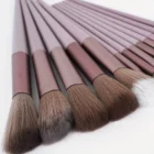 13pcs Luxury Valentine's Day Makeup Brush Set – Soft Synthetic Bristles, Palm Brush Design with Travel Pouch