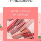 3pcs Dragon Ranee Strawberry Velvet Matte Lip Set – Lip Glaze, Lipstick & Lip Gloss