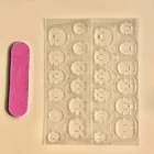 24pcs Pink Almond Press-On Nails – Glossy Floral Elegance in Minutes
